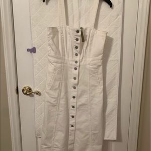 Denim white sun dress